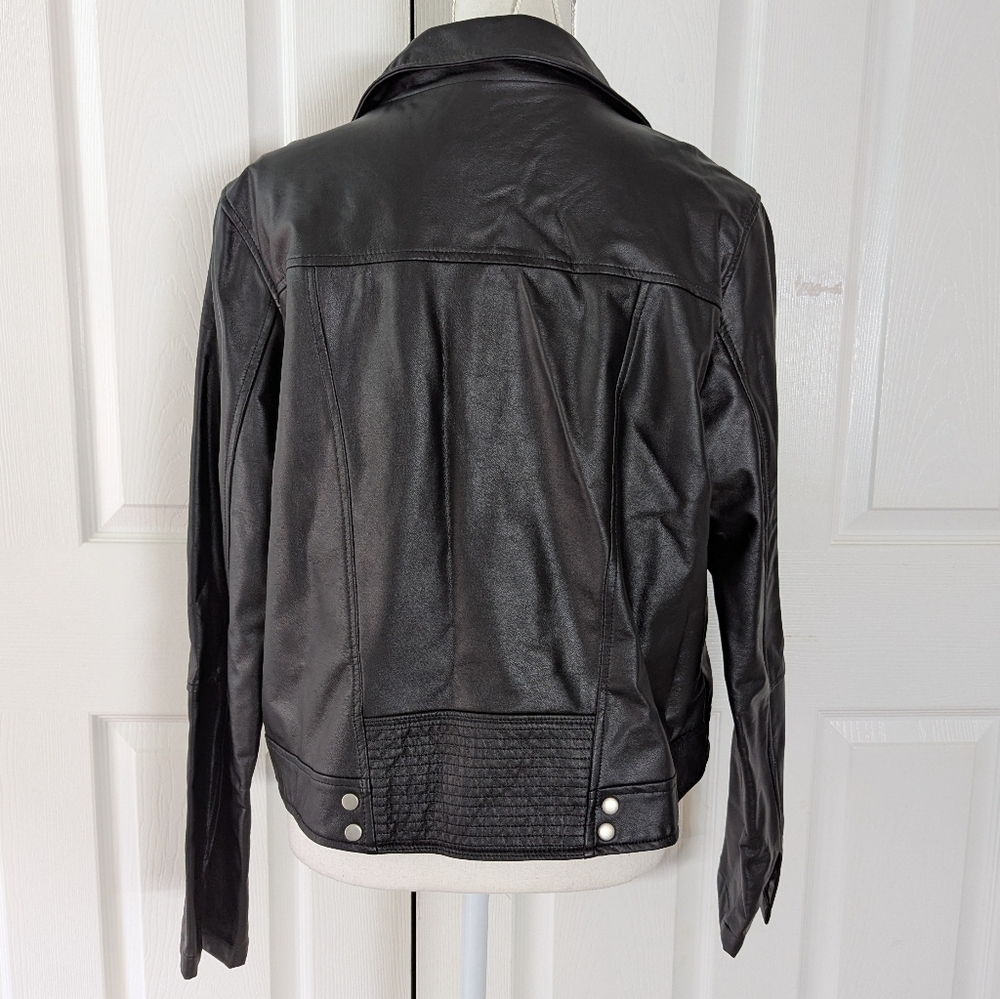 Lysse Faux Leather Moto Jacket, Nwot, XL - Picture 2 of 5